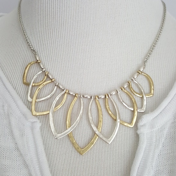 Lucky Brand Jewelry - New Lucky Brand Two Tone Petal Collar Necklace